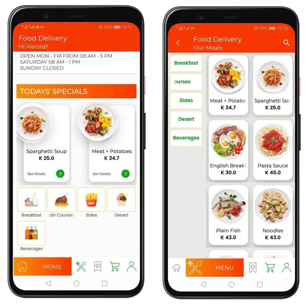 Food Delivery App | Food & Drinks | Mobile Apps